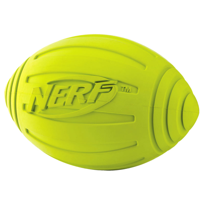 [Australia] - Nerf Dog Ridged Squeaker Football Single Green 