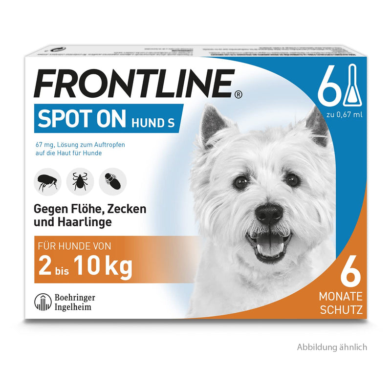 FRONTLINE SPOT ON against ticks and fleas on dogs 6 pieces (2-10kg) - PawsPlanet Australia