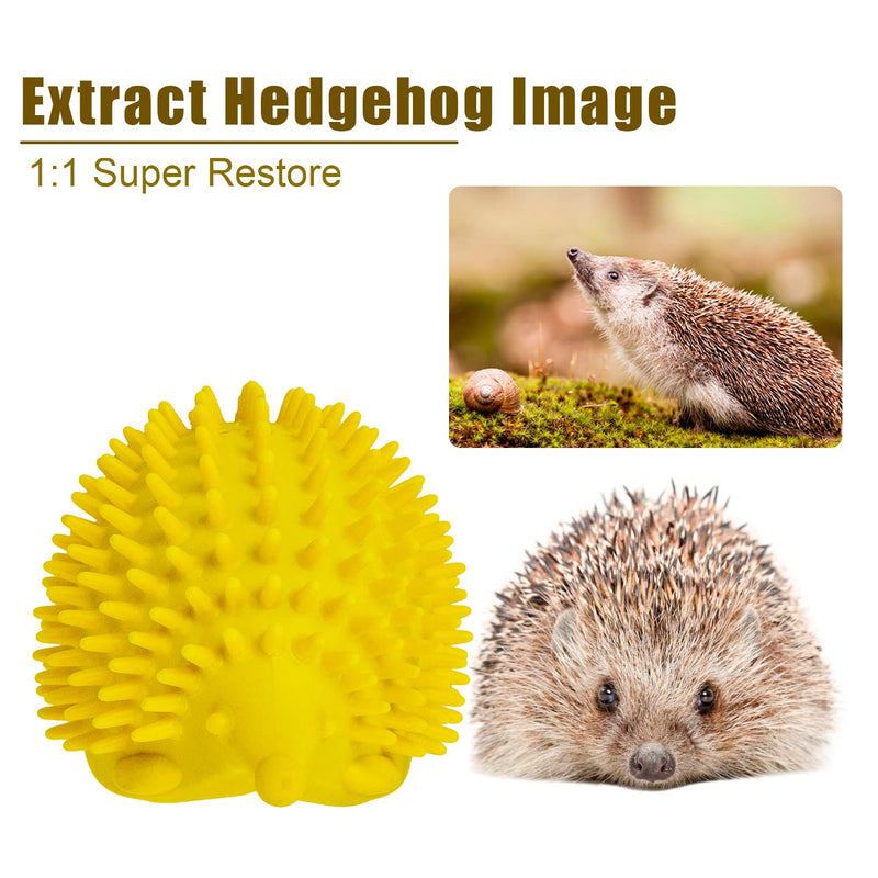 Cat Brush Wall Corner Massage Cat - Pet Accessories Cat Corner Scratching Animal Scratching and Rubbing Device Cat Toy Self Groomer Massage Corner Creative Styling Small Hedgehog Look Yellow - PawsPlanet Australia