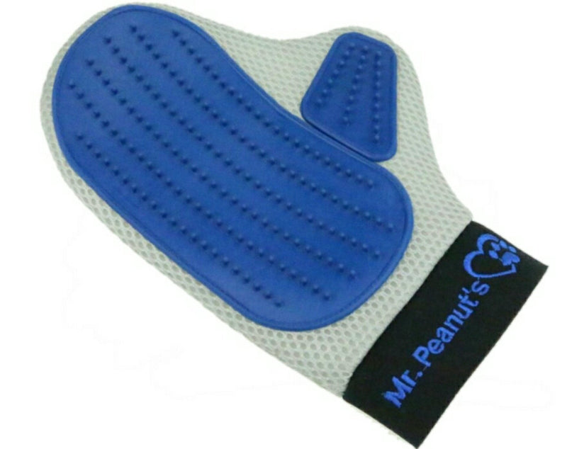 Mr. Peanut's Grooming Glove Brush and Deshedding Aid - Pet Hair Remover Mitt - for Long and Short Hair Grooming of Dogs, Horses, Bunnies and Some Agreeable Cats - PawsPlanet Australia