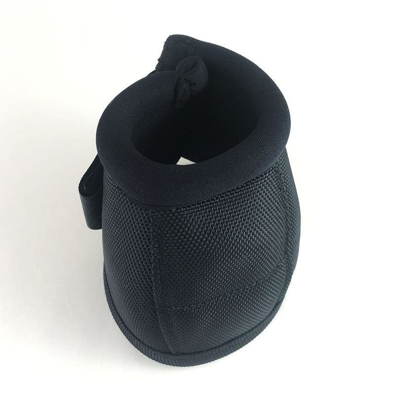 [Australia] - XMGreat Neoprene Ballistic No Turn Bell Boots for Horses, Equine One Pair Set Black Medium 