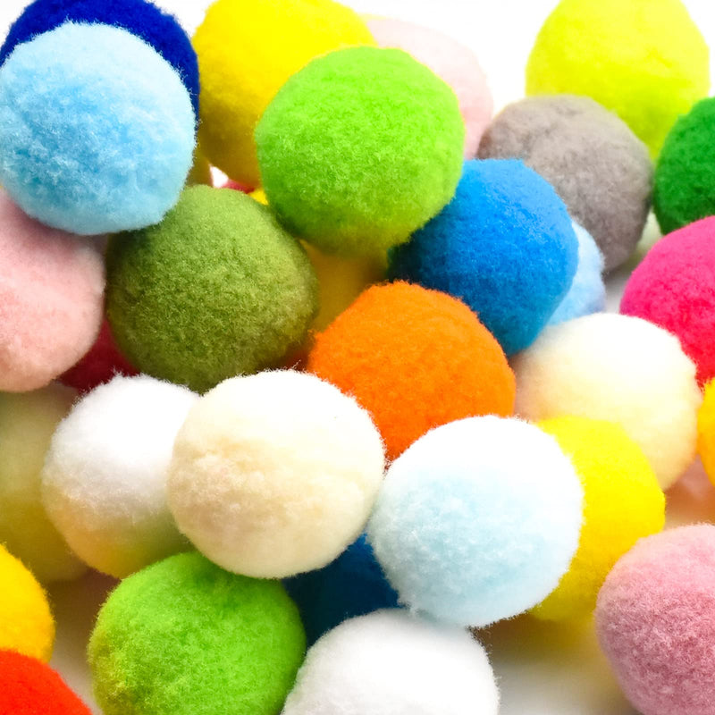 YMWALK Pack of 50 cat toy balls 3 cm, soft colorful cat balls, cat pompoms ball, kitten pet toy, plush scratching balls toy, interactive pet accessories for cats, kittens, dogs - PawsPlanet Australia