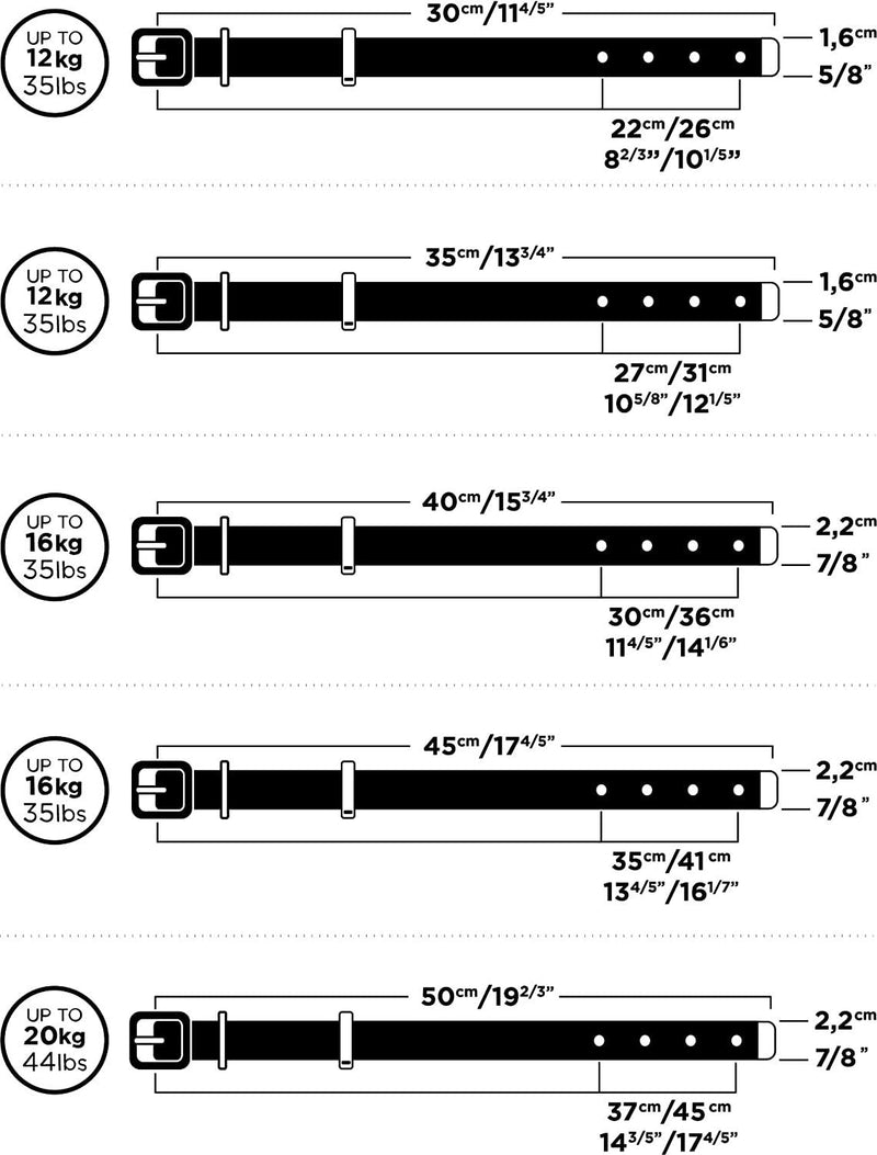 My Family 1104 Necklace 12Cm-20Cm-1.2Cm Artificial Leather White Xs Bronze White 400 g - PawsPlanet Australia