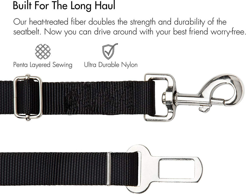 [Australia] - Verigle Pet Safety Leash Leads for Cats, Nylon Fabric Material, 2 PCS, Black 