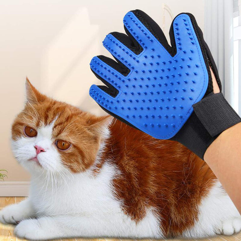 [Australia] - Pet Grooming Tool- Dematting Comb/Grooming Glove Set, 2 Sided Undercoat Grooming Rake for Cats/Dogs, Safely and Easily Removes Matted Tangles, Deshedding Brush Glove- Efficient Pet Hair Remove-2Pack 