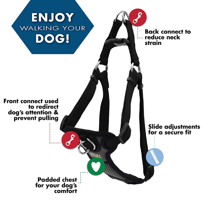 [Australia] - Coastal Pet Harness SML (16"-24") Black 