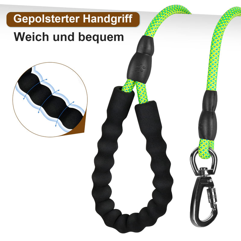 Aystkniet drag leash for dogs 4.5 m nylon dog leash training leash with hand strap lockable and rotating carabiner hook for small, medium and large dogs - PawsPlanet Australia