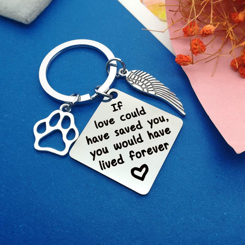 Loss of Dog Keyring Pet Memorial Keychain Keyring Pet Keyring Family Dog Family Cat Family Pet Keychain Key Ring Pet Sympathy Gift for Pet Lover Dog Cat Keychain - PawsPlanet Australia