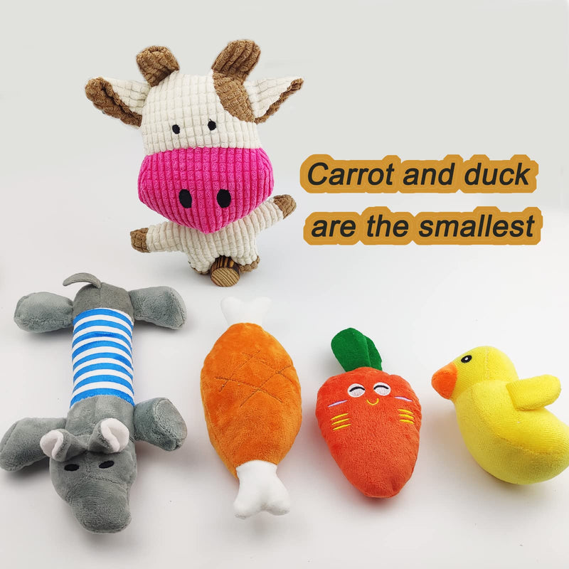 TODREMOU Dog Toys Squeaky Toys for Dogs Pack of 5 Chew Toys for Puppy Teething - PawsPlanet Australia