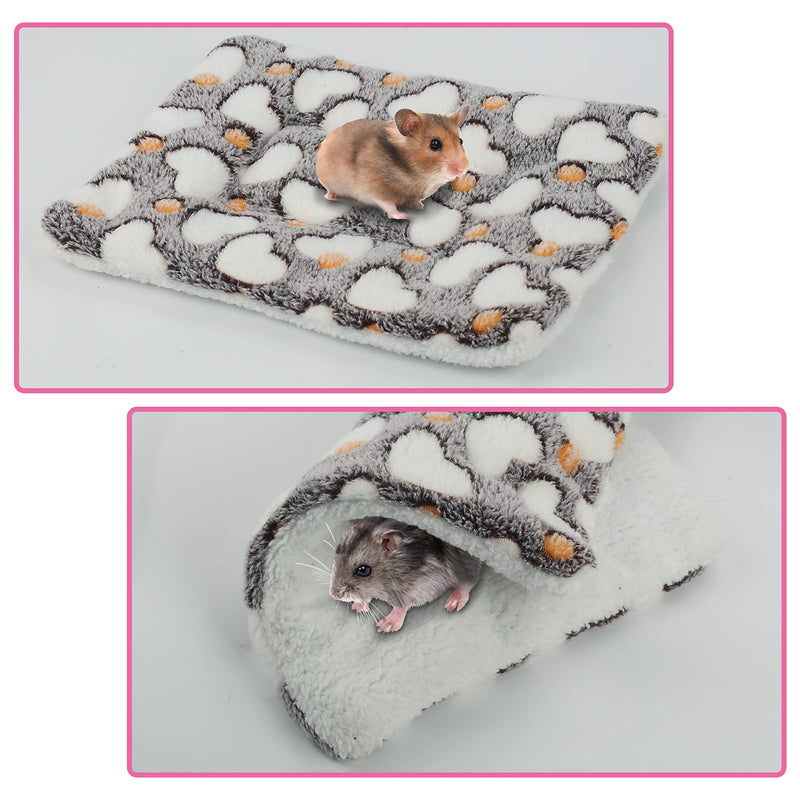 4 Pieces Guinea Pig Beds Mat Small Animal Winter Warm Hamster Sleep Bedding Pads for Rabbit Chinchilla Squirrel Hedgehog - PawsPlanet Australia