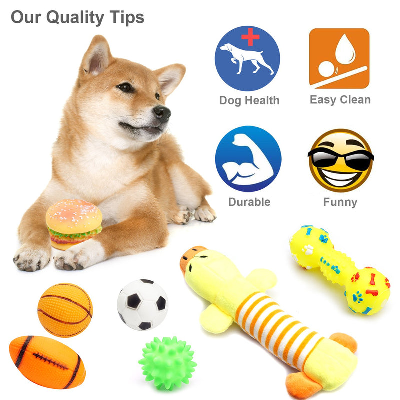 [Australia] - SZKOKUHO 10-20 Pack Puppy Dog Chew Toys Set—Plush Toys,Dog Ropes,Squeaky Toys,Puppy Chew Toys,Dog Ball Toys,Dog Bone Toy,Dog Flying Discs,Dog Bow Tie,for Small to Some Medium Dogs 20 Pack 