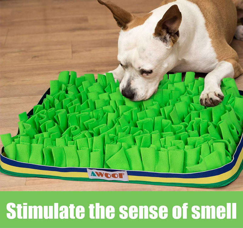 AWOOF Snuffle Mat for Dogs, Non-Slip Puppy Interactive Toy-Dog Puzzle Toys Pet Dog Feeding Mat for Training & Slow Eating, Encourages Natural Foraging Skills of Small Medium Pets & Relieve Stress - PawsPlanet Australia