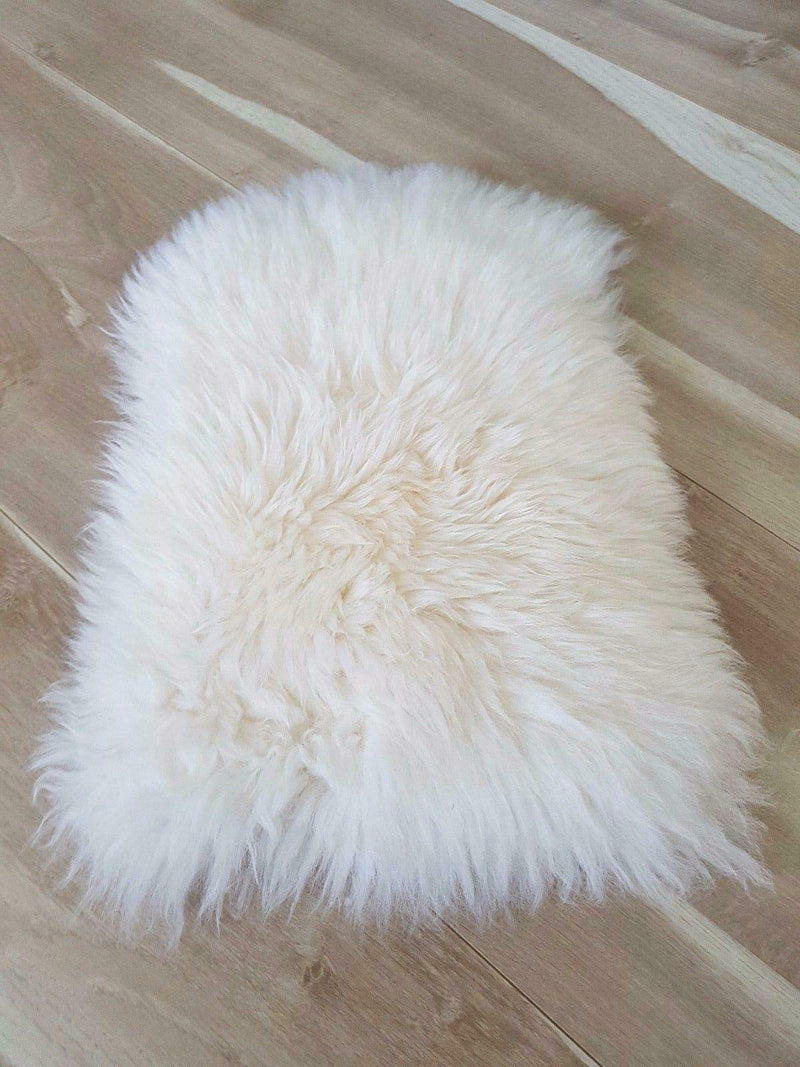 [Australia] - N\A Sheepskin Pet Bed Mat 100% Sheepskin Deluxe Dog Crate Pad Ultra Soft Durable Self Warming Kennel Mattress for Dogs and Cats White 