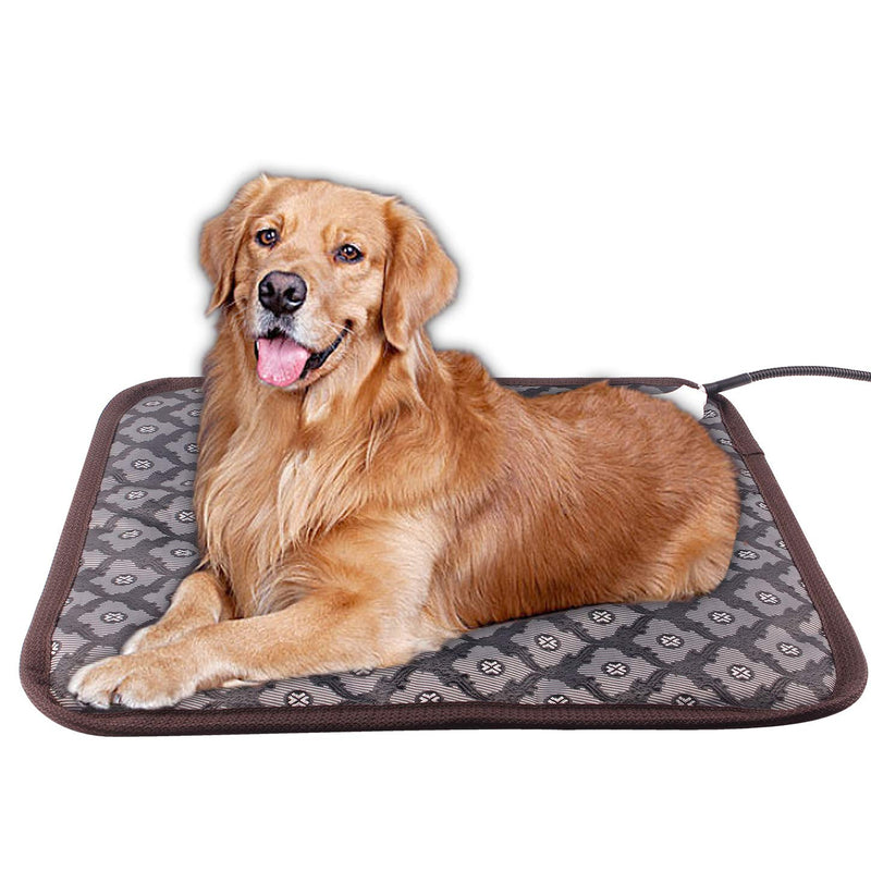 [Australia] - Aiicioo Dog Heating Pad - Pet Heating pad for Dog Indoor with Ultra Soft Cover Chew Resistant Cord Heated Bed 18.8 x28 IN 