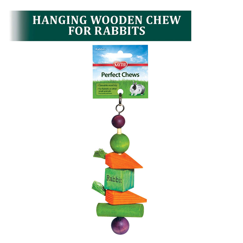 Kaytee Perfect Chews Hanging Wood Chew Toy for Pet Rabbits and Other Small Animals - PawsPlanet Australia