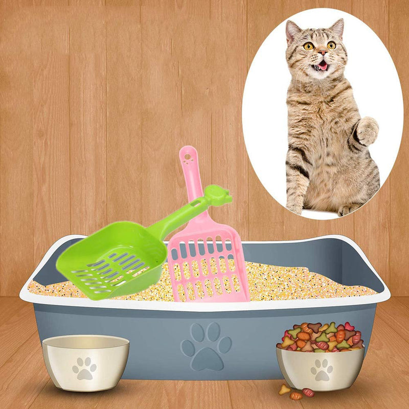 N\A 4 Pcs Cat Litter Scoops Premium Litter Tray Scoops With Strong Plastic Handle for Cat Kitten Dog Poop - PawsPlanet Australia