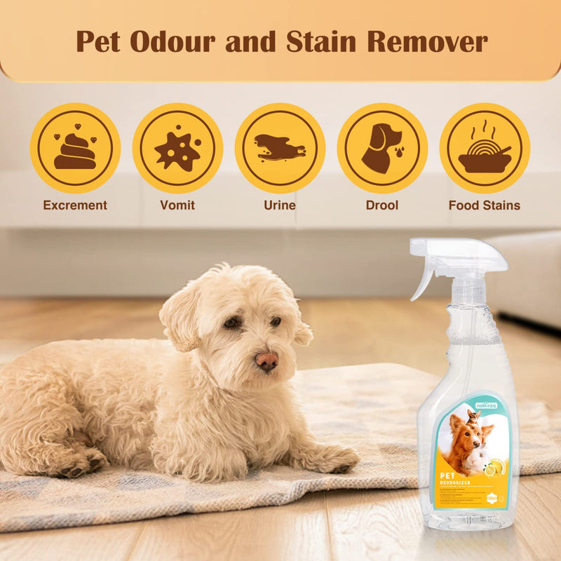 Nobleza - Odor remover for dogs and cats 500ml, effective odor killer for pets, household and your car, 100% natural & gentle, bacteria & fungi - highly effective & gentle on the skin (2) - PawsPlanet Australia