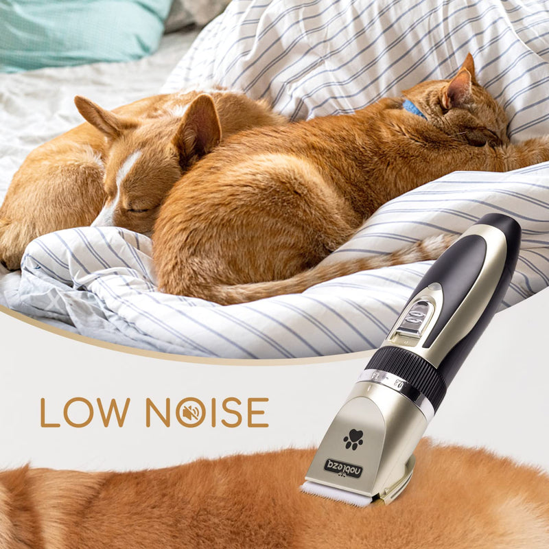 Dog Clipper Clipper for Dog Cat Quiet Professional Pet Hair Clipper Cordless Dog Trimmer Electric Rechargeable Hair Trimmer Dog Clippers Gold - PawsPlanet Australia