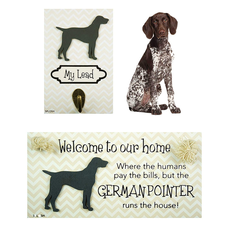 PRECIOUS PETS DOG PLAQUE AND DOG LEAD HOOK PACK, GERMAN POINTER, FUNNY SIGNS, DOG MUM GIFTS, DOG ACCESSORIES, HOUSE STUFF. - PawsPlanet Australia