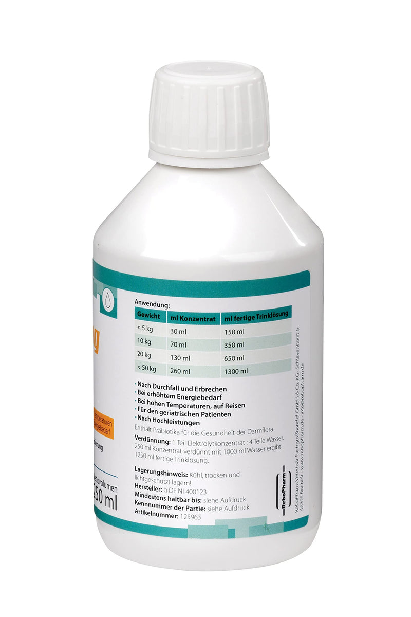 Rebopharm LiquiPet Dog 250 ml Electrolyte losses in dogs
