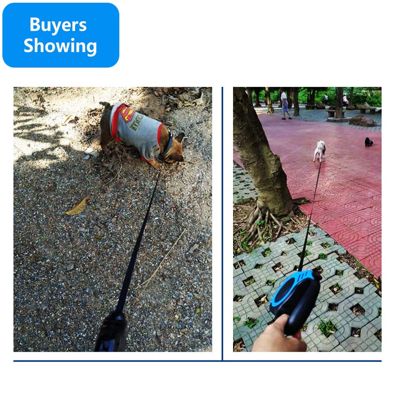 [Australia] - Retractable Dog Leash for Medium Small Pets Cat 16ft Nylon Rope Tangle Free Walking Rope 