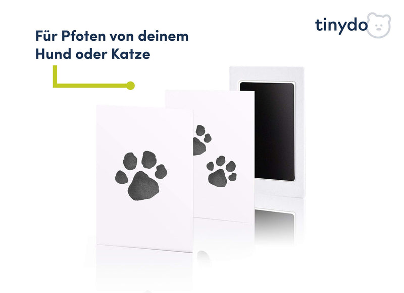 Ink Free Paw Print Set | Pack of 2 | For dogs and cats paws | Gift for pet owners | Ink pad (black) without contact with the color black - PawsPlanet Australia