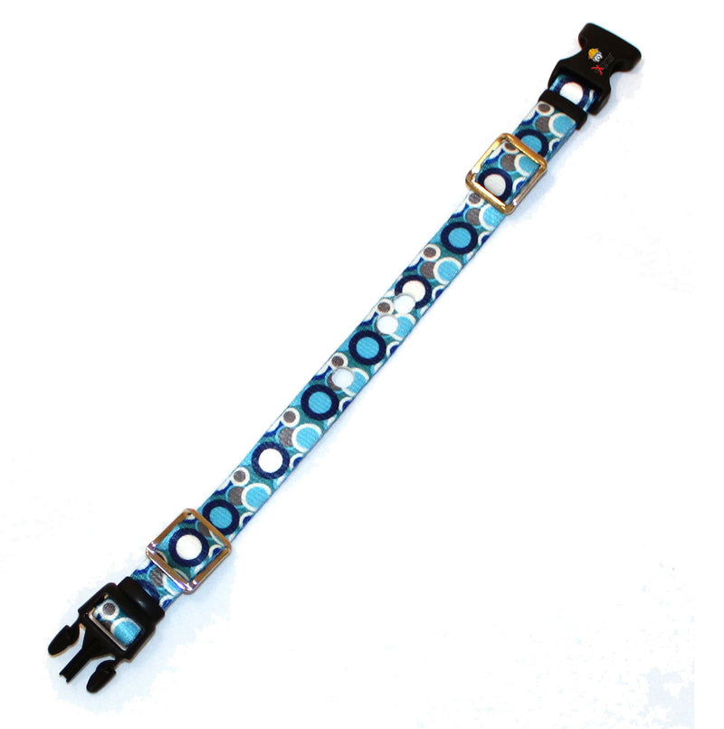 [Australia] - All Electric Dog Fence Collar Compatible Tough and Rugged Replacement Strap - Blue Bubbles | Medium 13" to 18" Neck (Also Compatible with Other Brands of Underground Dog Fence Collars) 