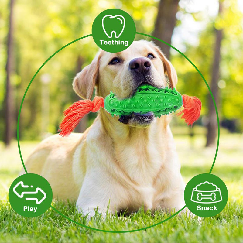 Dog Toys for Aggressive Chewers, Tough Twisted Rope Candy Shape Toy,Teeth Cleaning Brush Dental for Small Medium Large Dog, Puppy,Snack Holding Dog Toy, Tough Interactive Toys(Green) green - PawsPlanet Australia