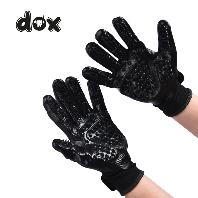 DDOXX Grooming Gloves for Pets - Set of 2 Hair Removal Gloves - Gloves for Animal Grooming & Hair Removal for Cats, Dogs and Horses - Detangling, Bathing and Massaging - PawsPlanet Australia