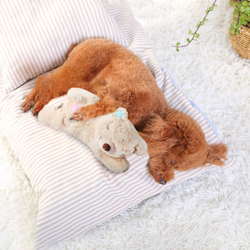 ALL FOR PAWS Little Buddy Snuggle Puppy Sleep Aid Plush Toy Warm Bear Pet Soothing Toys, Reduce Separation Anxiety Dog Toy - PawsPlanet Australia