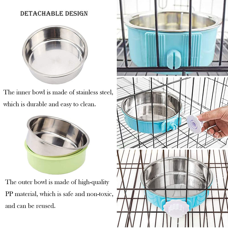 kathson Rabbit Litter Box, Pet Toilet Small Animal Potty Trainer Corner Pet Bowls Removable Hanging Pet Cage Bowl for Bunny Guinea Pig Chinchilla Ferret - PawsPlanet Australia