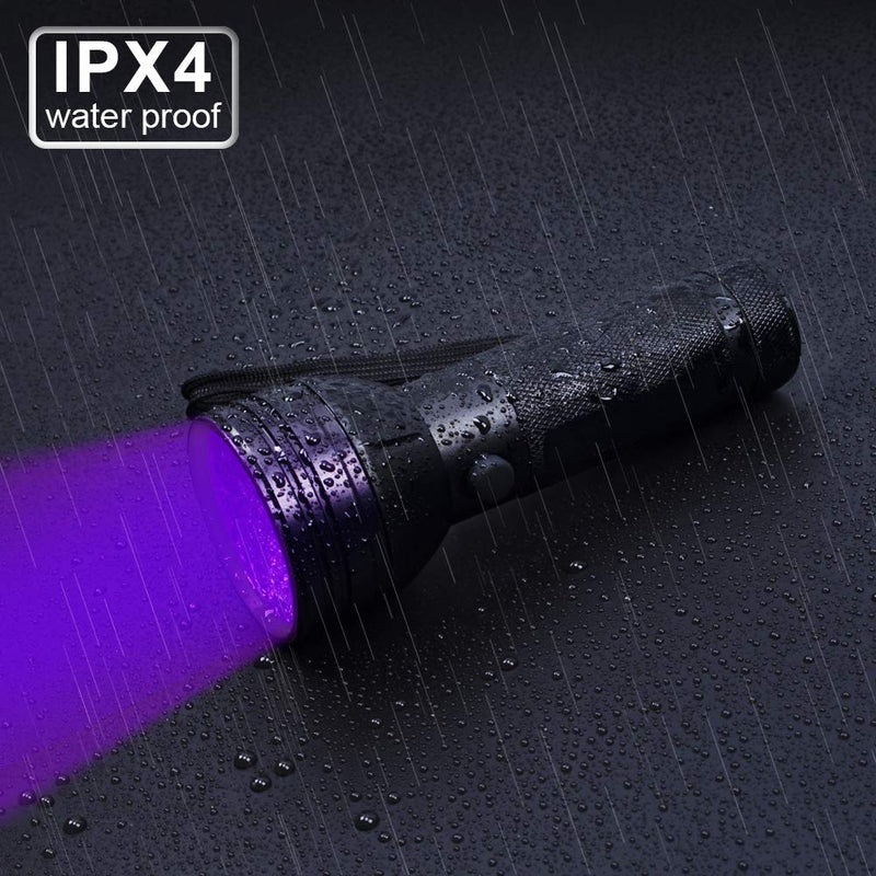 [Australia] - Flashlight BlackLight, 3-in-1 51 LED 365nM 380nM 395nM Blacklight Ultraviolet Flashlight for Pet Stains, Handheld Blacklight for Scorpion 