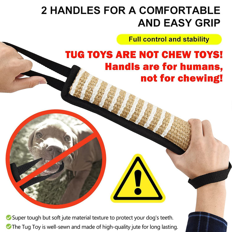 Tug of War Dog Toy,Dog Bite Tug Toy,Dog Bite Pillow,Durable Pull Toy with 2 Strong Handles for Medium to Large Dogs,Ideal for Tug of War, Fetch, Puppy Training & Interactive Play - PawsPlanet Australia