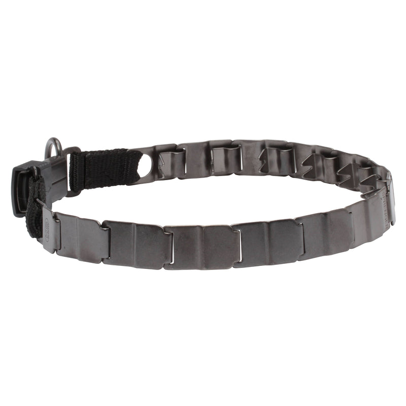 Herm Sprenger Black Stainless Steel Matt Neck Tech Sport Dog Collar - 23 3/5 inches - PawsPlanet Australia