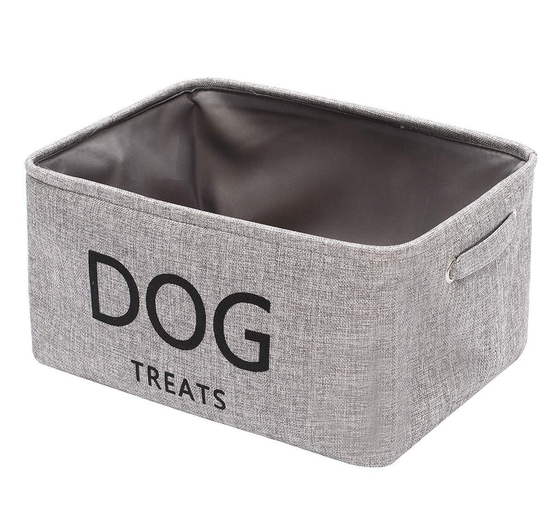 Morezi Canvas storage basket bin chest organizer - perfect for organizing pet dog food and treats with plastic package - PawsPlanet Australia