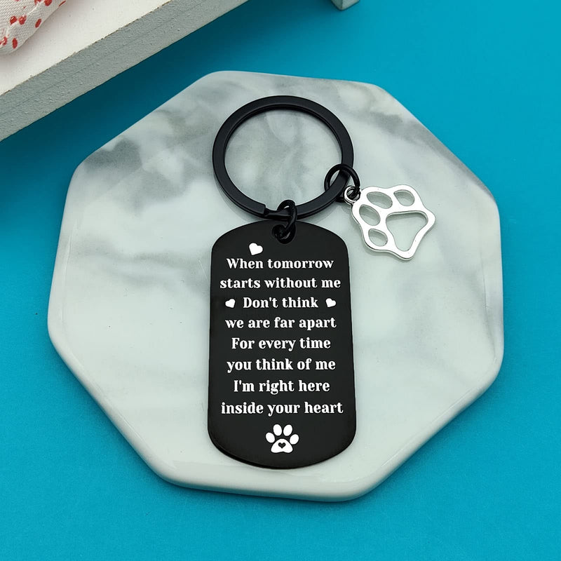 Pet Memorial Keychain Pet Loss Gifts Every Time You Think of Me I'm Right Here Inside Your Heart Keychain Remembrance Gifts for Pet Owner Pet Sympathy Gifts for Loss of Dog or Cat - PawsPlanet Australia