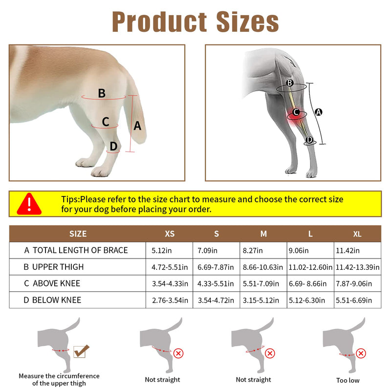 Lineiss Dog Knee Brace Dog Acl Leg Brace Dog Knee Brace for Torn Acl Hind Leg Dog Knee Brace for Luxating Patella Dog Hip Support Brace Adjustable Rear Leg Braces for Dogs Pet Knee Brace Black L - PawsPlanet Australia