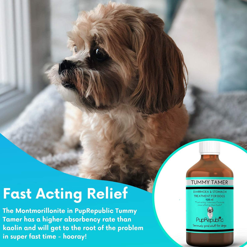 PupRepublic Fast Acting dog diarrhea treatment - Digestive Disorders - More Effective than Kaolin - Sickness & Allergy Relief for Dogs of All Breeds & Sizes 250 ml (Pack of 1) - PawsPlanet Australia