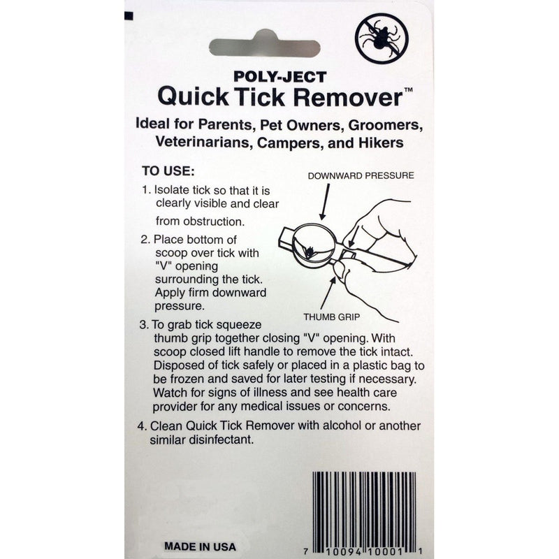 Dennco Tick Removal Tool, White - PawsPlanet Australia