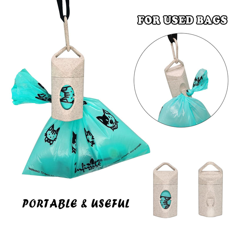 Dog Poo Bags for with Poo Bag Holder, Includes 210 Extra Thick and Leak-Proof Pet Poo Bags for Cat and Dog, 14 Refill Rolls with Recycled Core, Friendly to Earth - PawsPlanet Australia