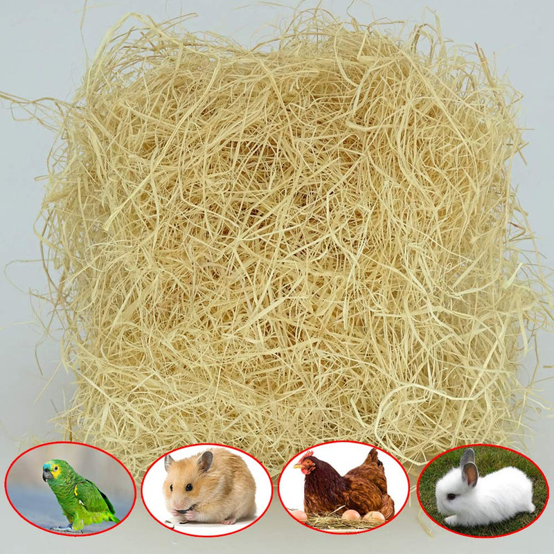 [Australia] - Natural Raffia Silk for Pets and Bird's Nest, Warm and Breathable Mating Grass,1.8oz/50g 