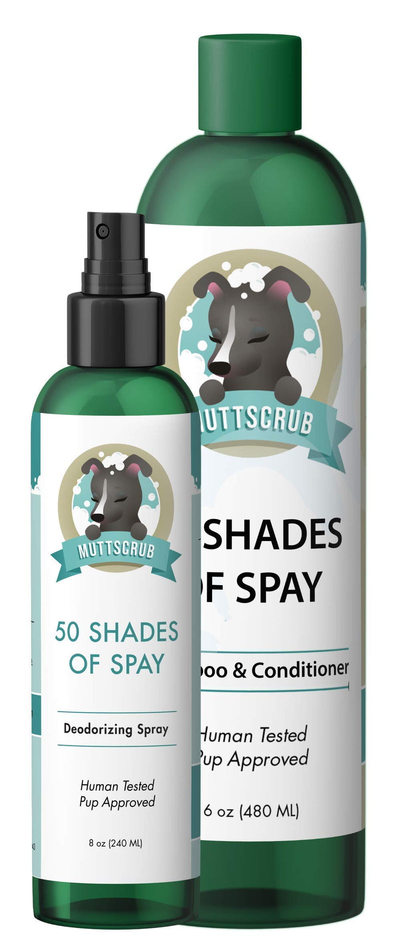 [Australia] - MuttScrub 50 Shades of Spay Kit for Dogs - Odor Neutralizing Dog Shampoo Kit, Bergamot Dog Shampoo All Natural Dog Shampoo 