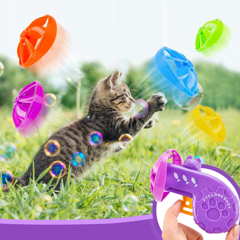 [Australia] - HDDA Fetch Toy for Cats, Cat Toys Kitten Toys, Cat Interactive Toys, Pet Training Exercise Chaser Tool, Kitten Fun Toys - Perfect for Chasing, Swatting, Batting Purple 