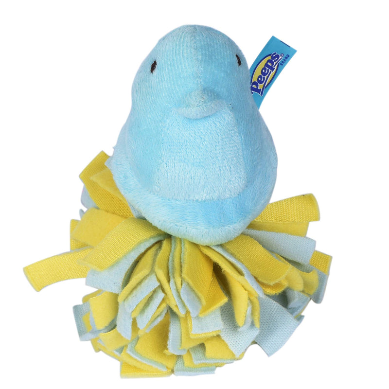 Peeps for Pets Plush Chick Fleece Bottom Dog Toy | Peeps Chick Dog Toys, Small Plush Dog Toys with Squeaker Soft and Squeaky Dog Toy for Pets Blue - PawsPlanet Australia