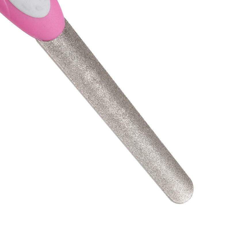 AMATHINGS claw scissors soft grip protection claw pliers in professional quality with precision blades in 12 cm - 16 cm, additional 10 double-sided disposable files/premium claw file 16 cm file in pink - PawsPlanet Australia