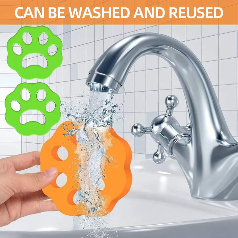 Dorzu 4 Pack Pet Hair Remover Washing Machine, Animal Fur Washer Catcher Hair Remover, Reusable Pet Hair Washing Machine Removing, Green1 - PawsPlanet Australia