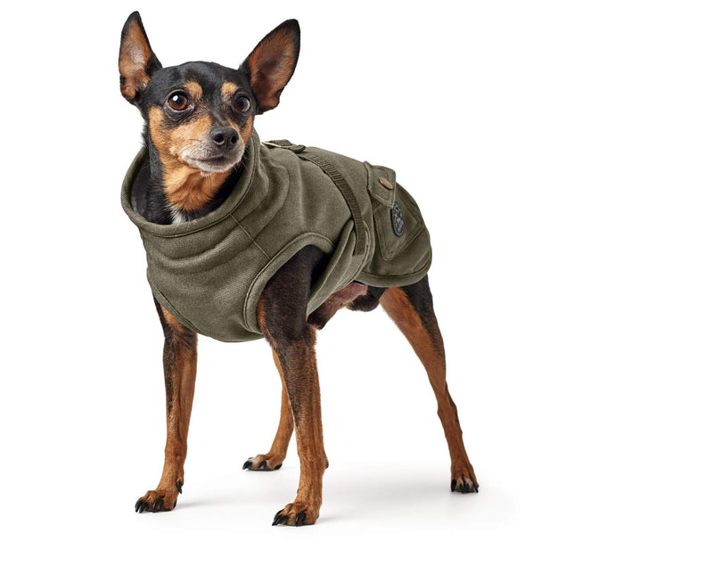 HUNTER Dog coat Uppsala Trend, 25 khaki 3XS - PawsPlanet Australia