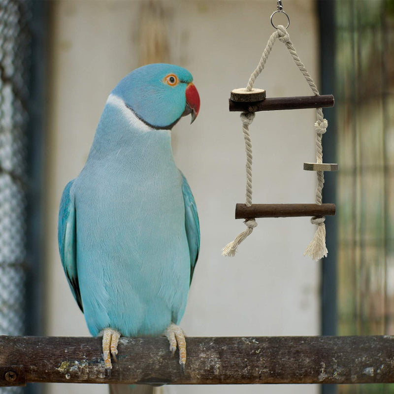 EBaokuup Bird Parrot Perch Stand Set - 10 PCS Natural Wood Bird Parakeet Stand Branch, Fork Perch Rod Stand Paw Grinding Stick Bird Cage Accessories for Pet Budgies Cockatiels Conure Lovebirds - PawsPlanet Australia