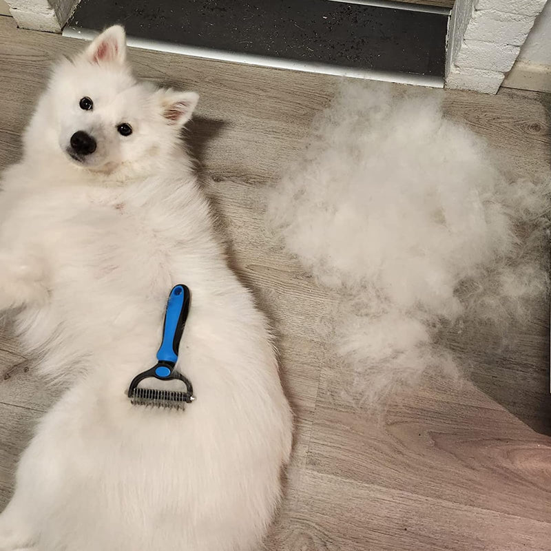 Dog brush undercoat Cat brush long hair Double-sided 9+17 dog brush Undercoat brush against matting and undercoat Grooming brush for pet care Against matting and undercoat - PawsPlanet Australia