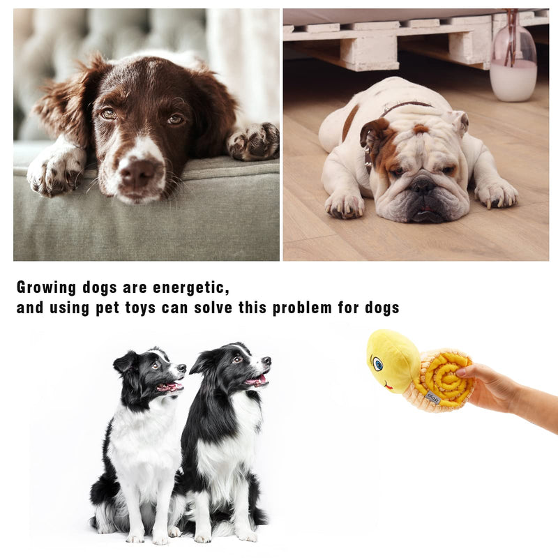 Dog toy intelligence, interactive dog toy puzzle, squeaky plush chew toy for puppies dogs, sniffing carpet pets toy, for food search instinct training, stress relief yellow - PawsPlanet Australia